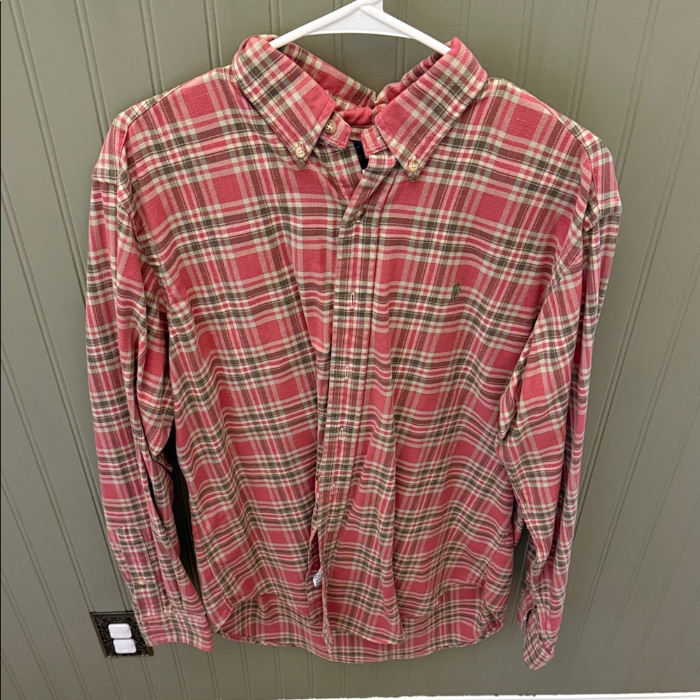 Polo Ralph Lauren Red and Green Plaid Shirt